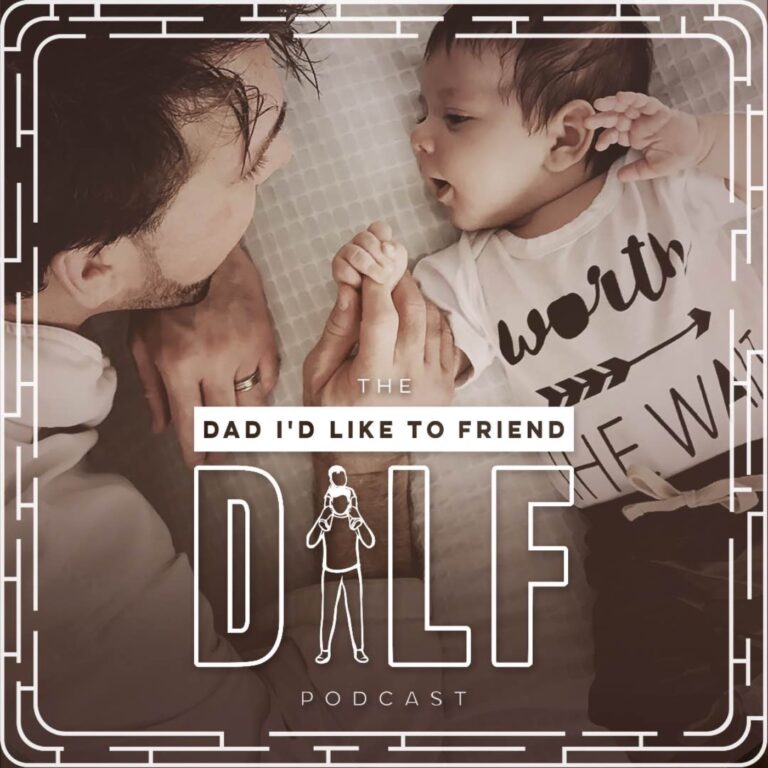 Logo from Season Three of DILF (Dad I'd Like To... Friend) - a Top Parenting Podcast that recently hit #6 on Apple's US Parenting Podcast charts.